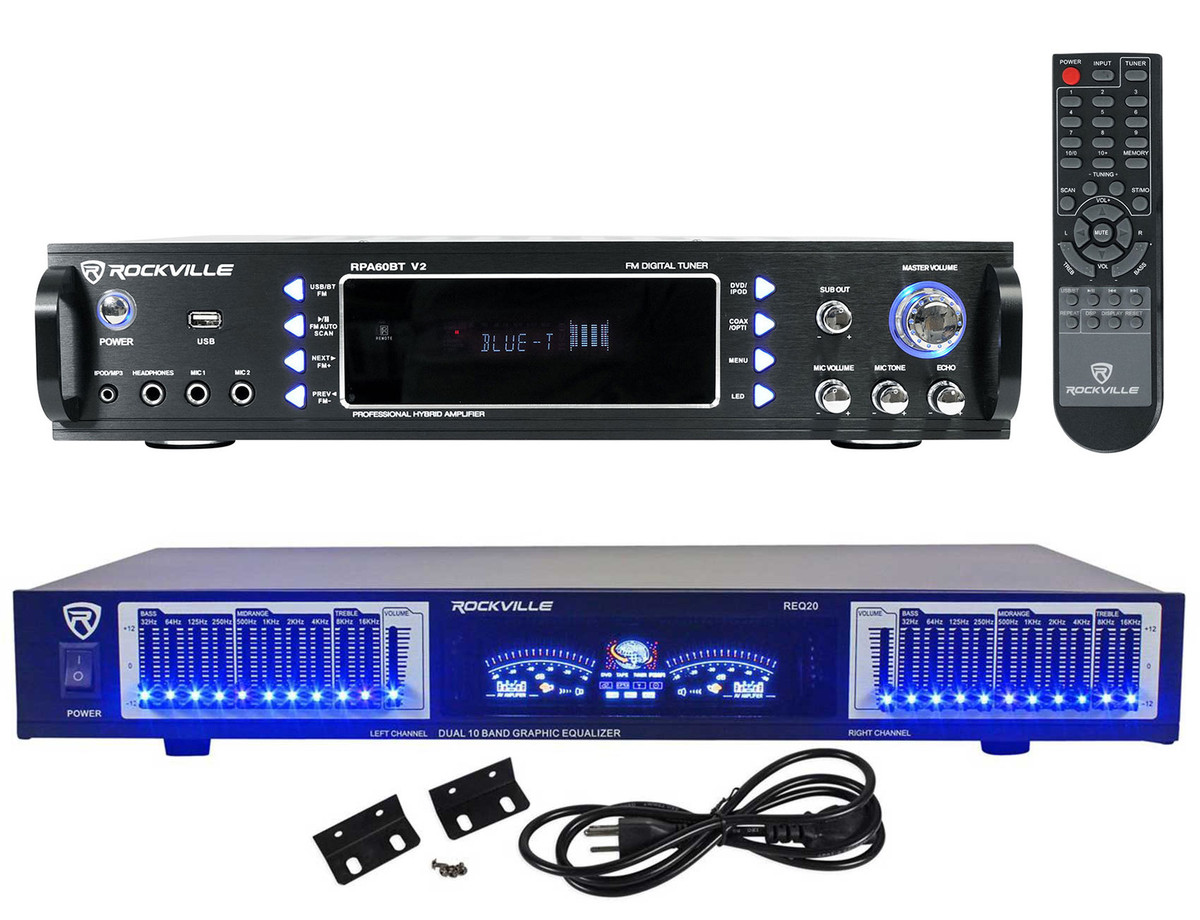 Jual Audio Amplifier Bluetooth EQ Karaoke Home Theater FM Radio