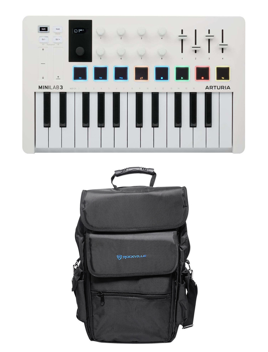 Arturia Minilab 3 25-Key USB MIDI Music Production Keyboard  Controller+Backpack