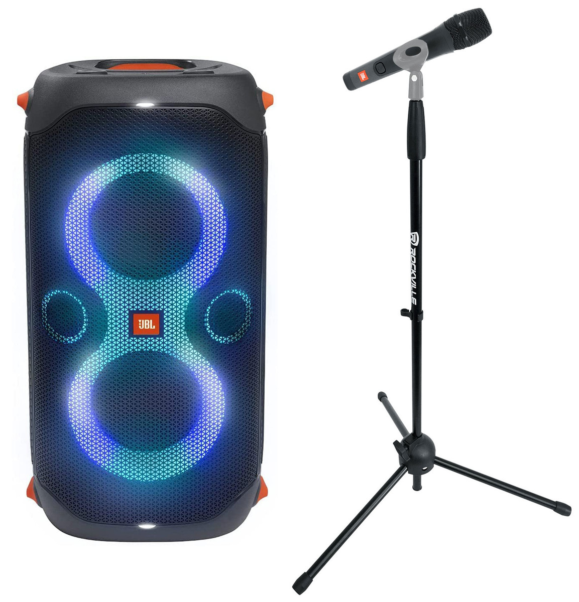 JBL PARTYBOX 110 Karaoke Machine System w/LED's/Wired Microphone+