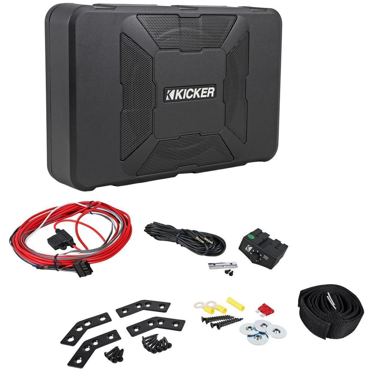 kicker hideaway powered subwoofer