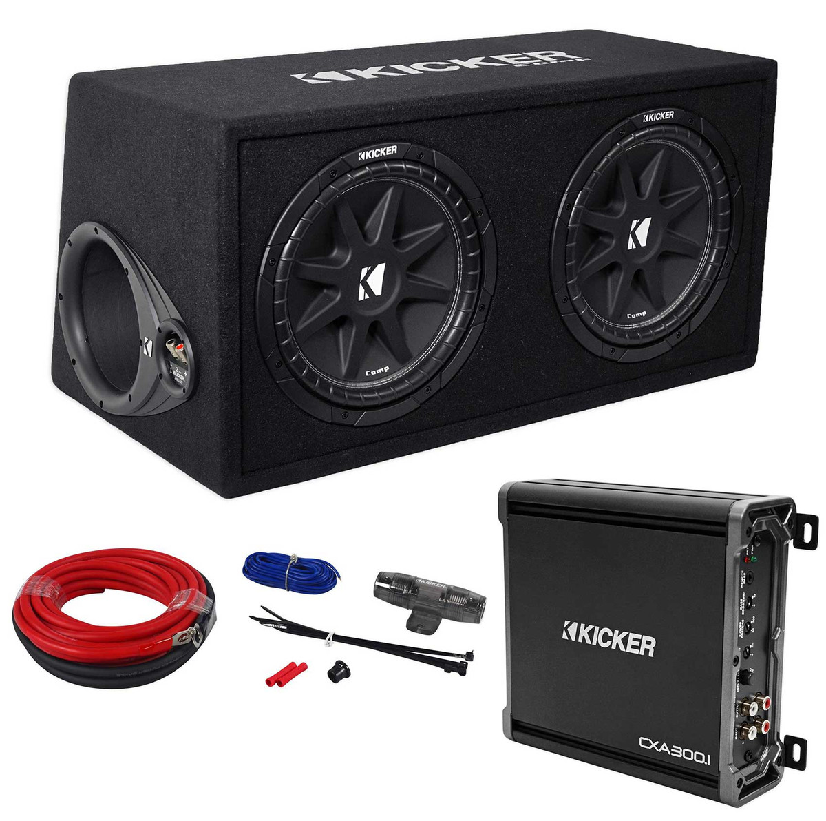 kicker sub and amp combo