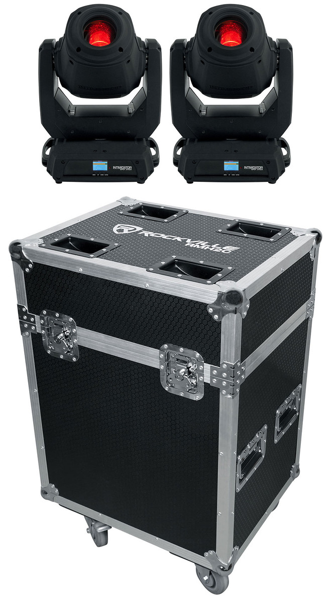 2) Chauvet DJ Intimidator Spot 375ZX LED DMX Moving Head Lights+