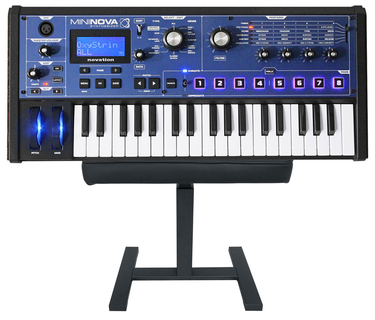 Novation MiniNova 37-Key Compact Studio Live Sound USB MIDI  