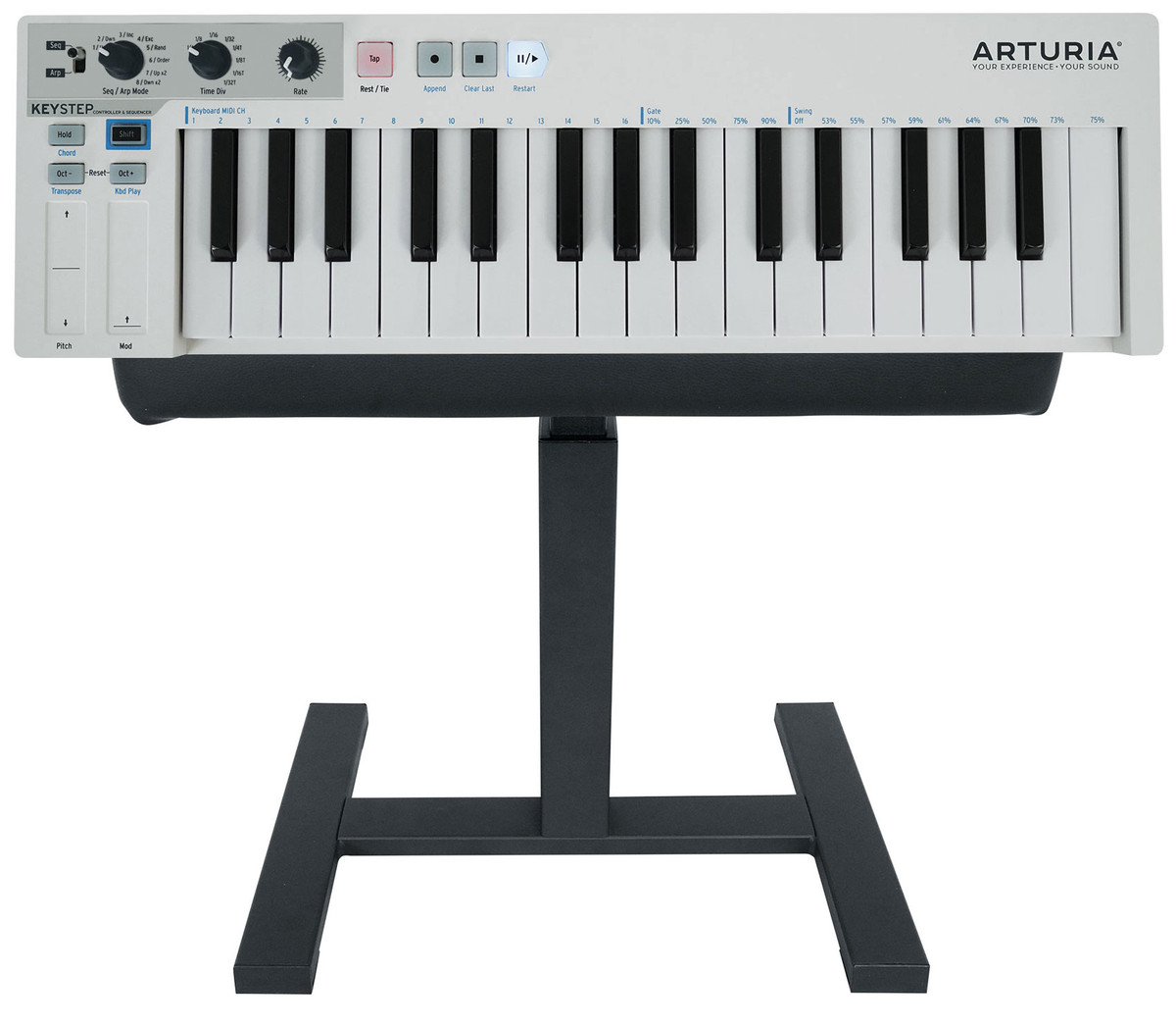 Arturia KeyStep Sequencer Midi USB Keyboard Controller+Hydraulic Air Lift  Bench