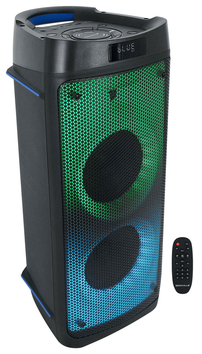deeltje heilige zone Rockville BASS PARTY 65 1200w LED Bluetooth House Party Speaker System+Mic  Input - Rockville Audio
