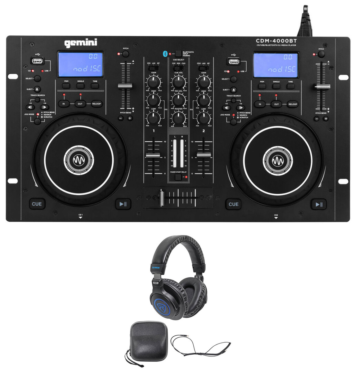 Gemini CDM-4000BT Dual DJ CD/USB Media Player w/Bluetooth