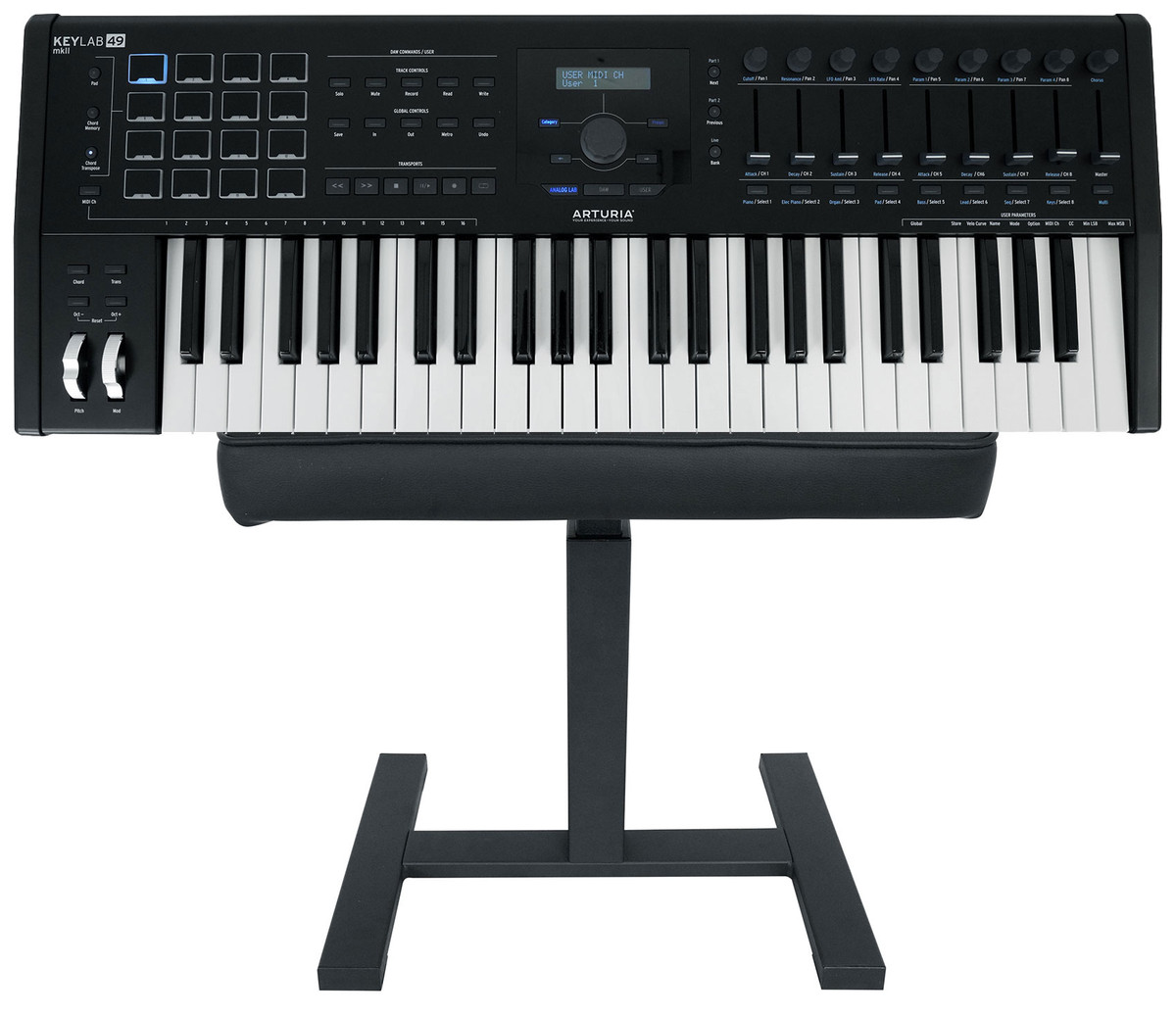 Arturia KeyLab 49 MkII 49-Key Black Keyboard Controller+Hydraulic