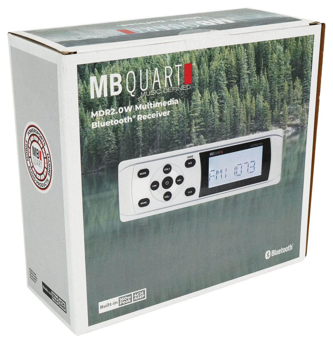 MB QUART MDR2.0W Marine Boat AM/FM Bluetooth Receiver+Rockville Tower ...