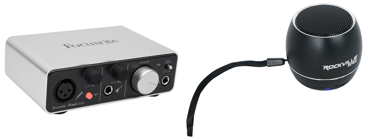 Focusrite ITRACK SOLO LIGHTNING USB Audio Recording Interface For