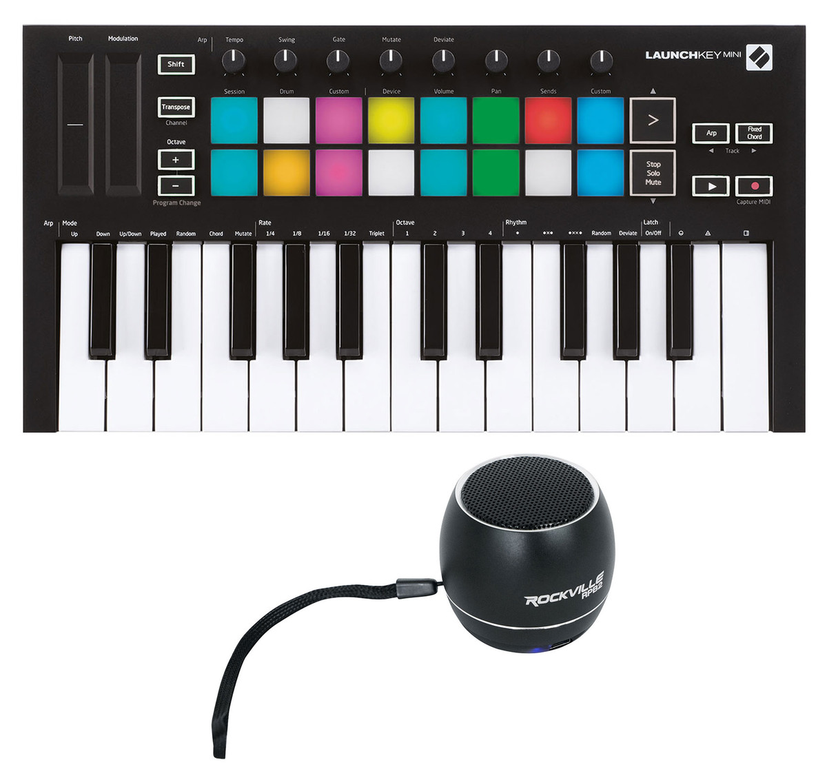 Novation Launchkey Mini MK3 25-key MIDI Keyboard Controller+Bluetooth  Speaker