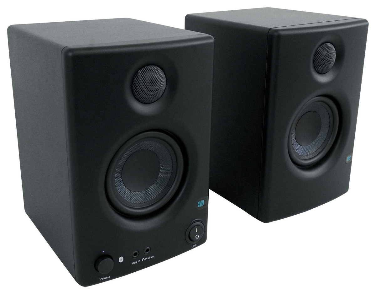 Presonus Eris  BT Bluetooth Studio Monitors Media Speakers+Isolation  Feet - Rockville Audio