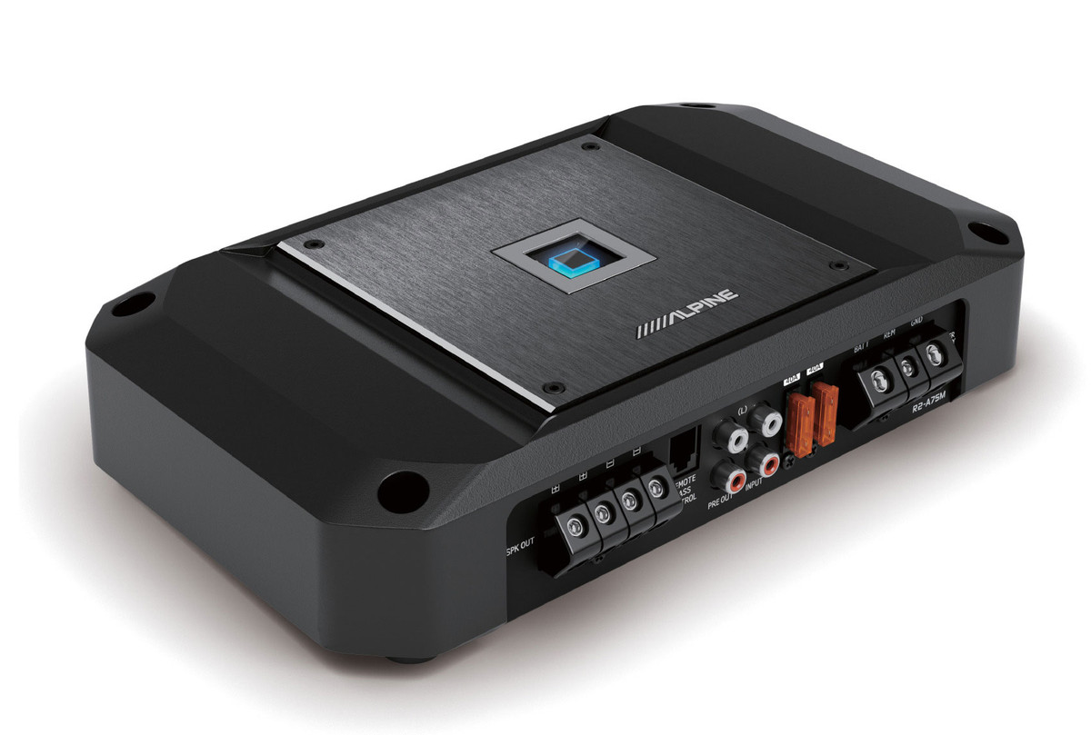 Alpine R2A75M 750W RMS R Series HiRes Car Audio Mono Amplifier + Amp
