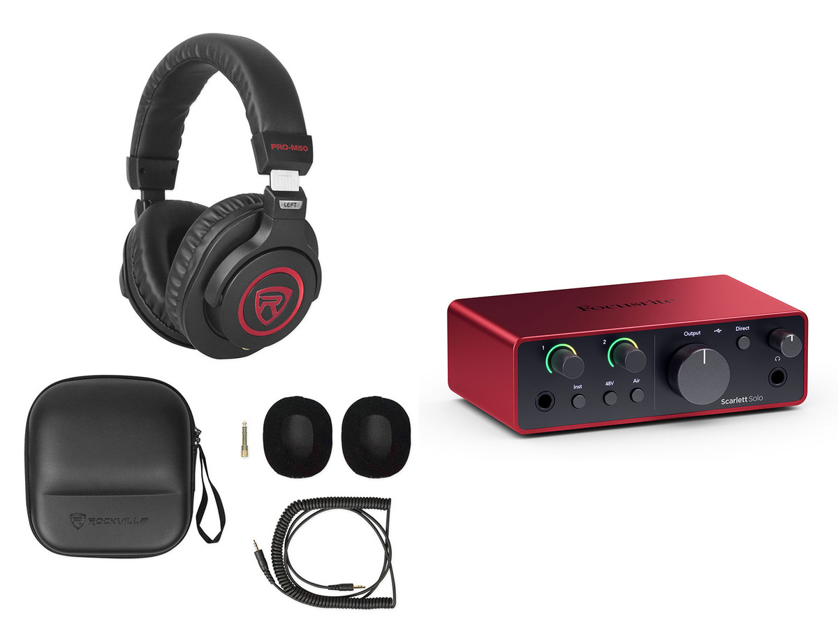 Focusrite Scarlett Solo 4th Gen Studio Recording USB Audio