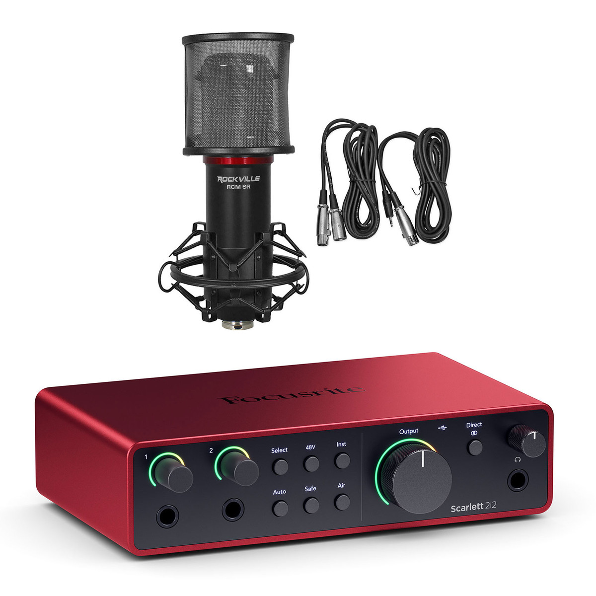 Focusrite Scarlett 2i2 4th Gen Studio Recording USB Audio