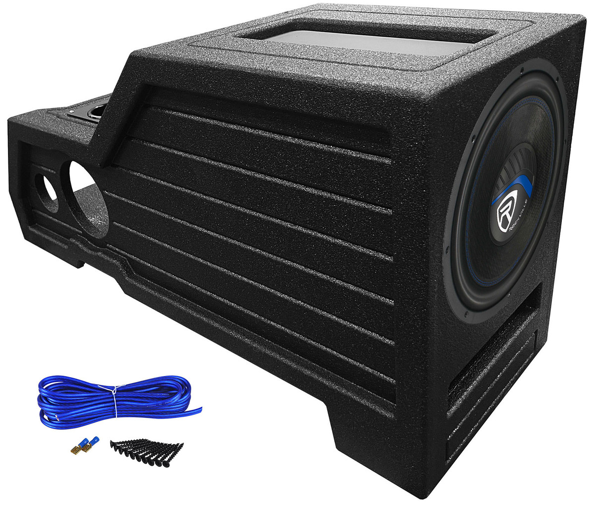 Rockville Subwoofer+Center Console Box For 2015-22 FORD F150