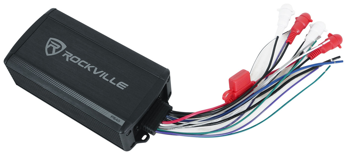 Rockville PS40 4 Channel ATV/UTV/Motorcycle Bluetooth