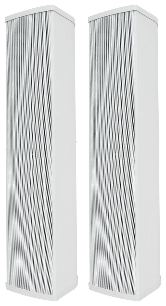2) Rockville WET ARRAY WHITE Line Array Speakers For church