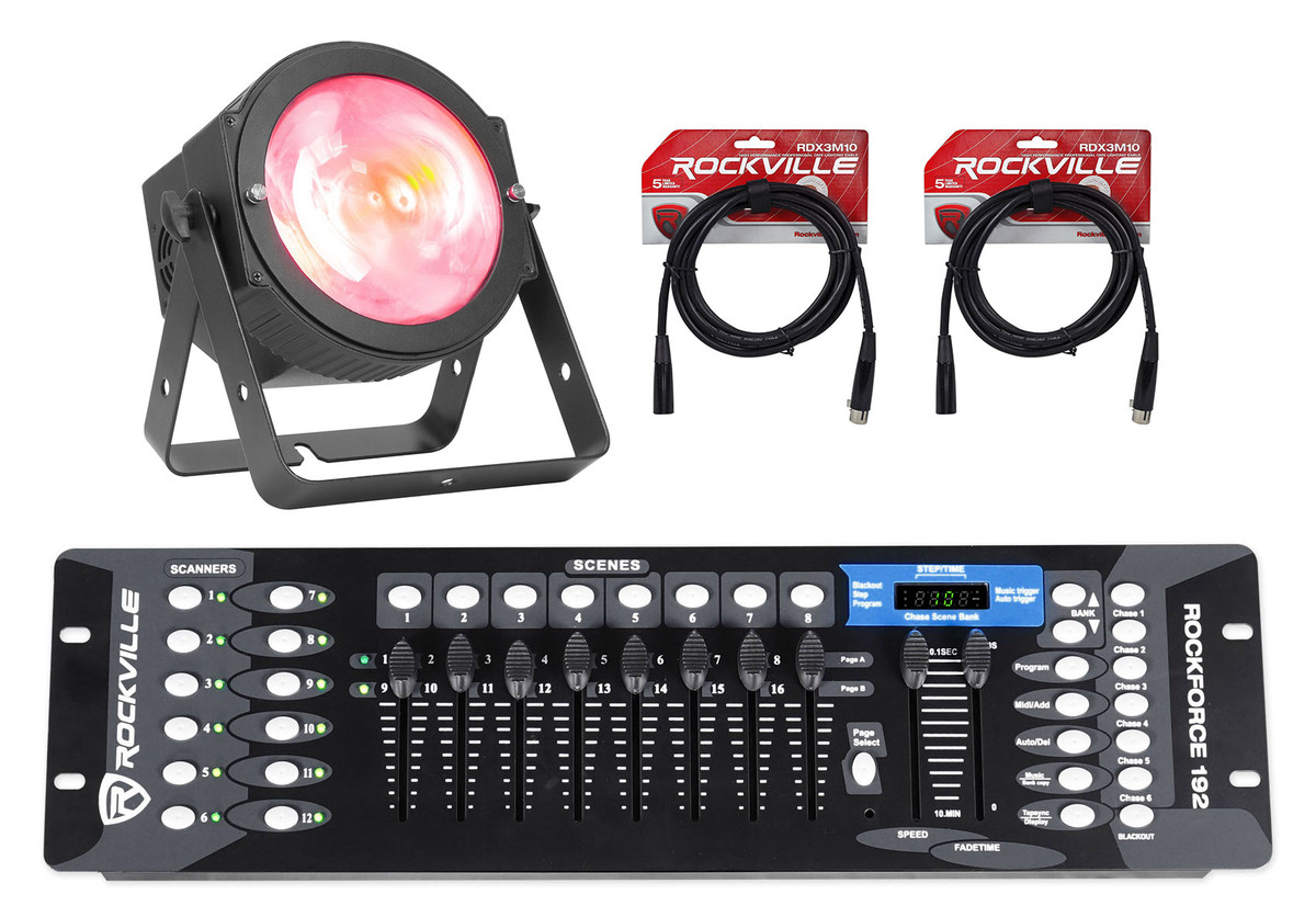 American DJ 3-Channel RGB LED Effect DMX Light Controller and 25 Foot DMX  Cable