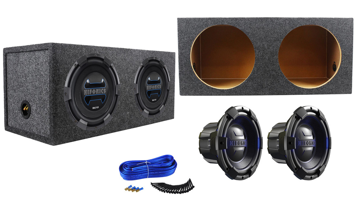 2) Hifonics Brutus BRX12D4 12