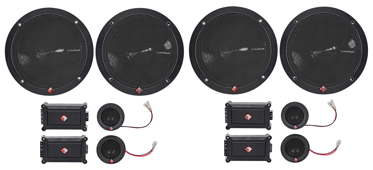 2-Pairs Rockford Fosgate P165-SE Punch 240w Component