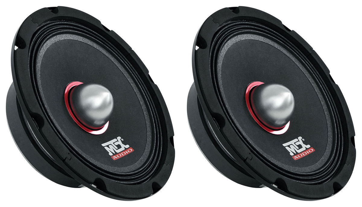 (2) MTX Thunder RTX8 8” 150w RMS 4-Ohm Mid-bass/Midrange