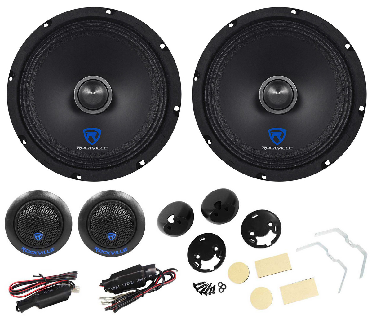 Rockville hot sale component speakers