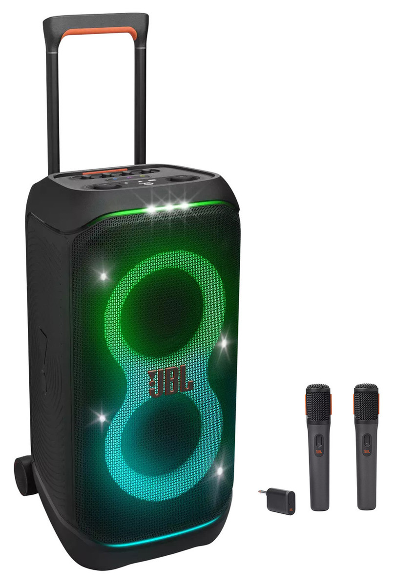 スピーカー・ウーファー JBL PartyBox Stage320,WIRELESS MIC JBL PartyBox Stage 320 | Portable party speaker with wheels