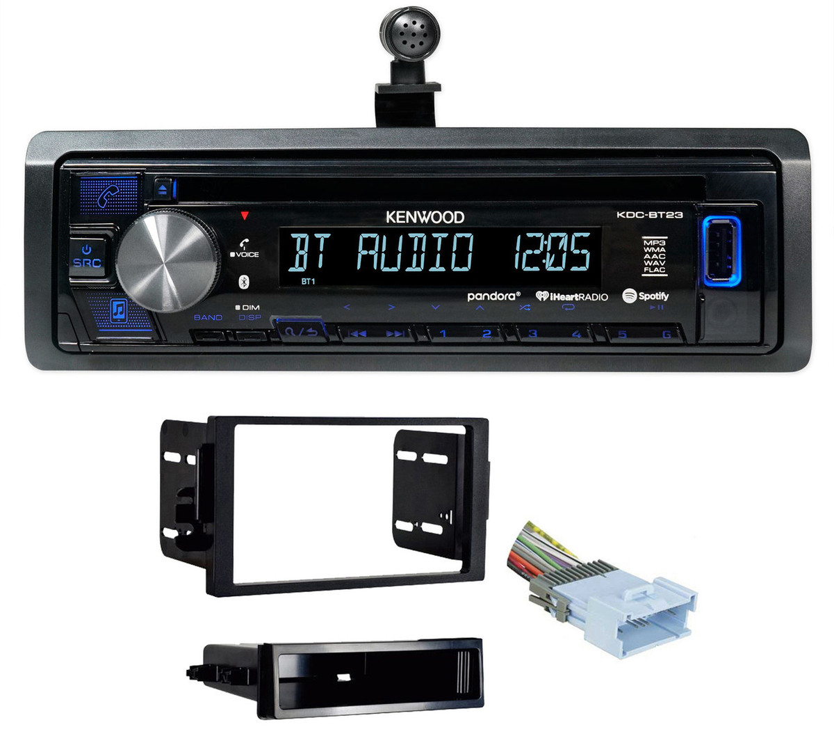Kenwood CD Radio Receiver w/Bluetooth iPod/iPhone/ For 04-05
