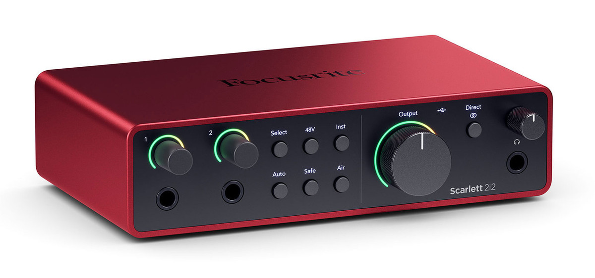Focusrite Scarlett 2i2 4th Gen Studio Recording USB Audio  