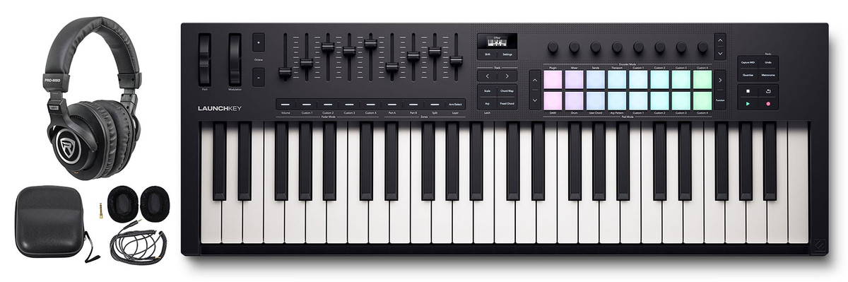 おうぎ NOVATION Launchkey 49 MIDIキーボード Novation LAUNCHKEY 49 MK4 49-Key USB MIDI Ableton Keyboard