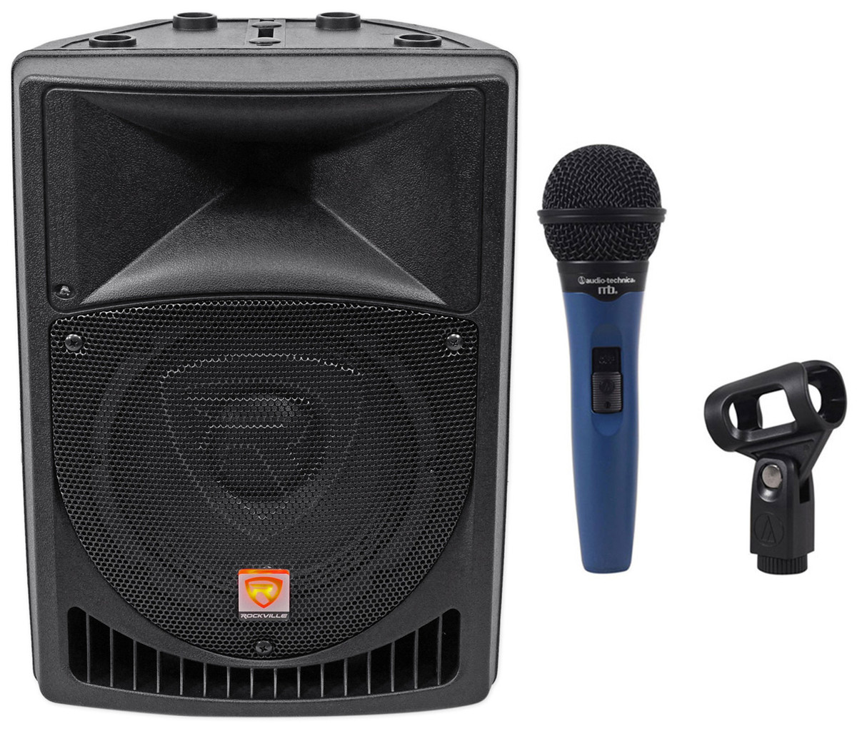 Rockville SPG88 Powered Speaker, 400W - Black - Foto 3
