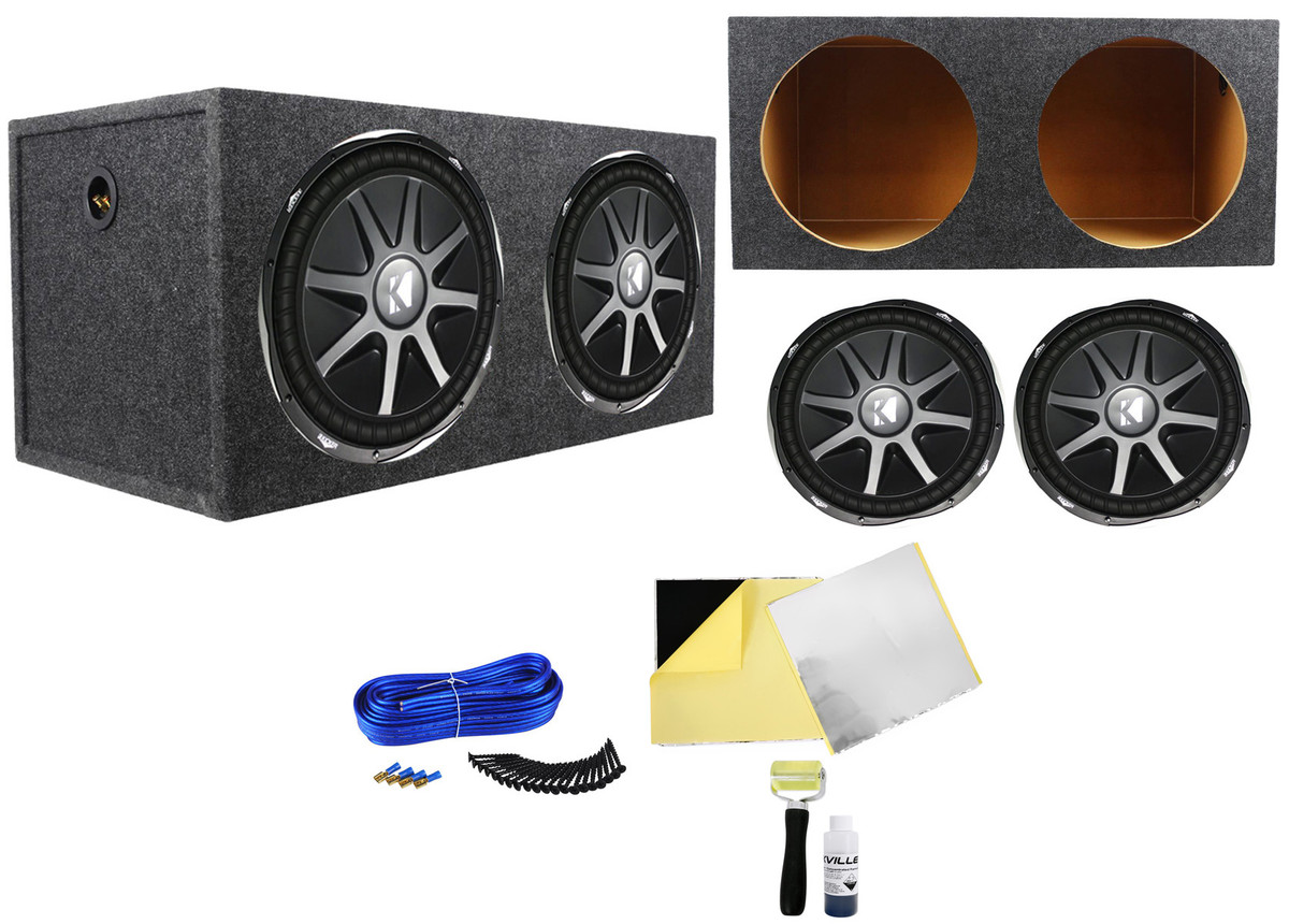 GTMAT 15 Subs Car Auto Audio Subwoofer Sub woofer Empty Case Enclosure Set  : : Electronics