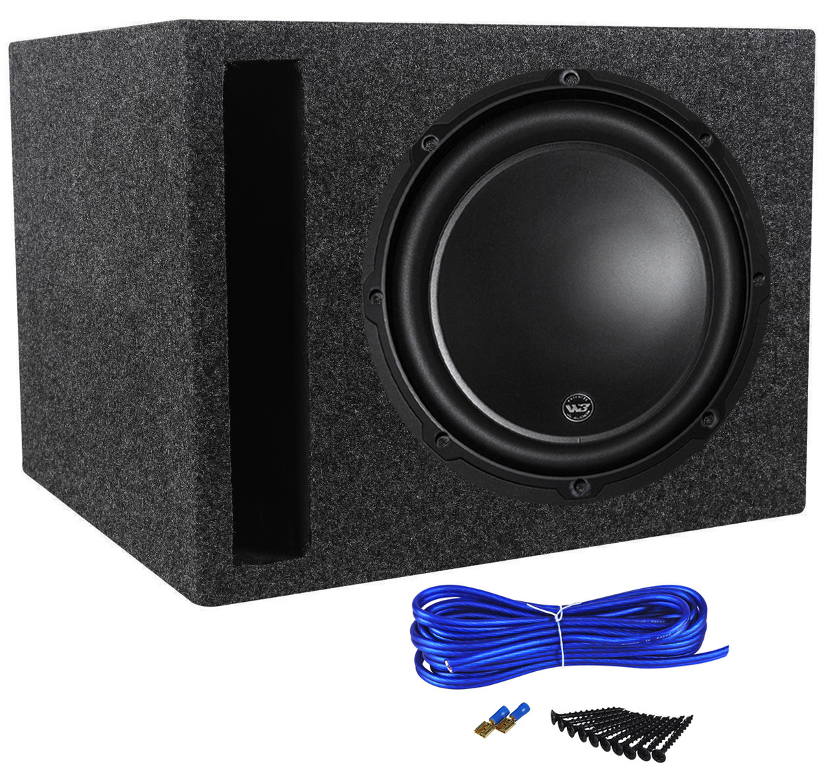 Jl Audio 10W3V34 10" W3 10W3 V3 500W RMS Car Subwoofer+Vented Sub Box