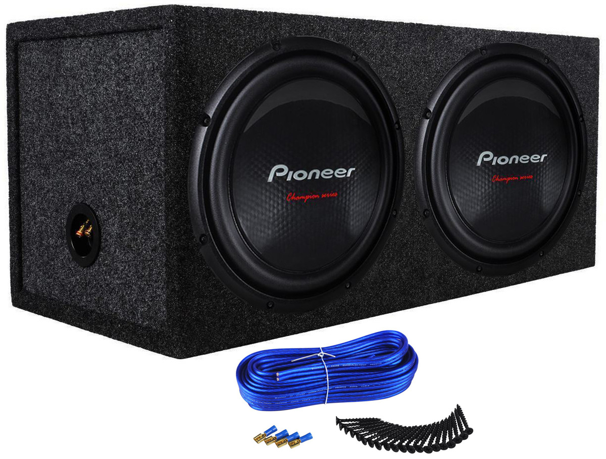 pioneer dual subwoofer box