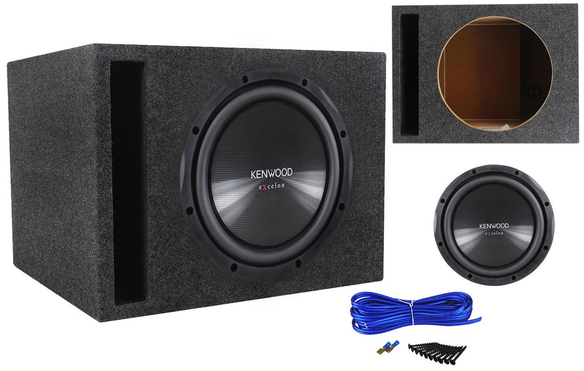 KENWOOD ウーファー 12インチ　ボックス Kenwood Dual 12 Bundle with PXW1221D enclosure, 12