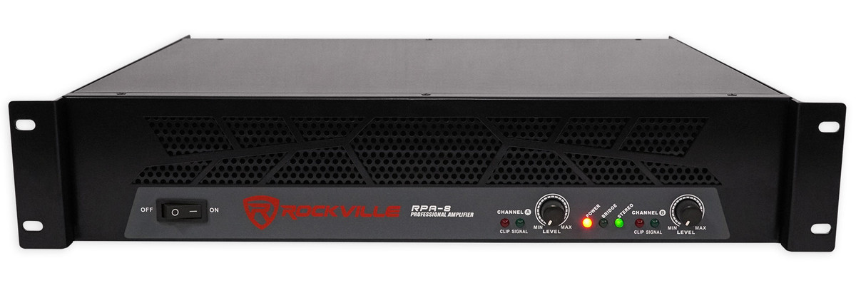 Rockville RPA8 3000 Watt Peak / 1500w RMS 2 Channel Power