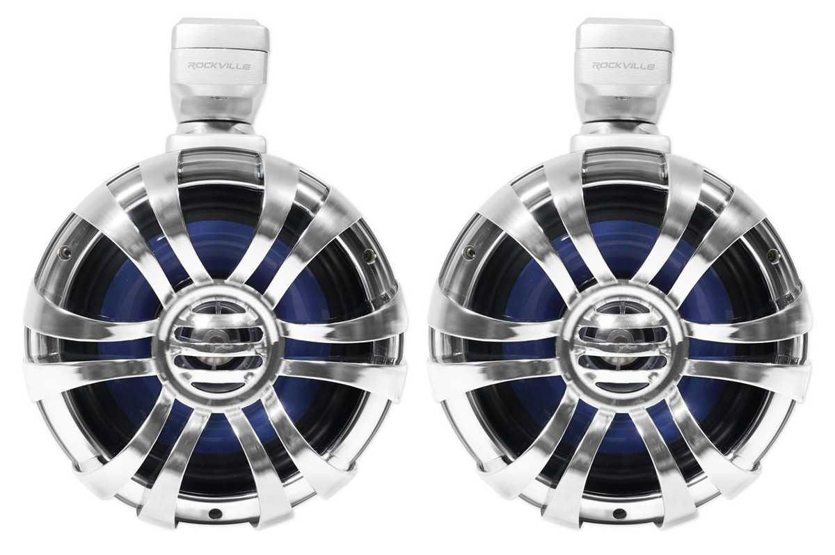 Marine Speakers Pair Of Rockville WB65KLED 6.5" 600W - Foto 7