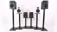 The NEW Rockville RS Bookshelf/Studio Speaker Stands in Black & White (RS37B RS37W RS29B RS29W RS21W RS21B)