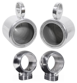 (2) Rockville MAC65S 6.5" 360 Degree Swivel Marine Wakeboard Tower Speaker Pods