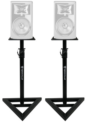 2) Rockville Adjustable Studio Monitor Speaker Stands For JBL 308P MKII Monitors