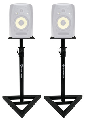 (2) Rockville Adjustable Studio Monitor Speaker Stands For KRK VXT-8 Monitors