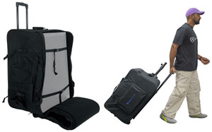 Rockville Rolling Travel Case Speaker Bag w/Handle+Wheels For JBL EON315