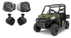Waterproof Kick Panel Speakers for 2018 Polaris Ranger XP1000+Tower Speakers