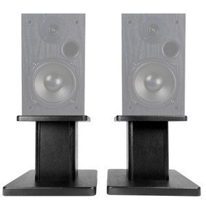 (2) 8‚Äù Black Bookshelf Speaker Stands For MTX MONITOR5I Bookshelf Speakers