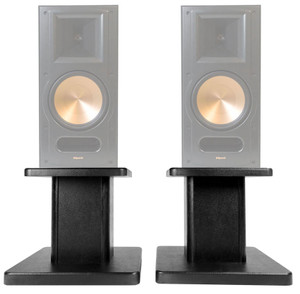 (2) 8‚Äù Black Bookshelf Speaker Stands For Pair Klipsch RB-81 Bookshelf Speakers