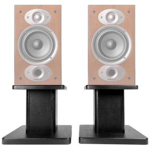 (2) 8‚Äù Black Bookshelf Speaker Stands For Polk Audio RTI A1 Bookshelf Speakers