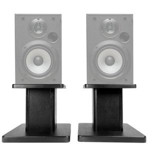 (2) 8‚Äù Black Bookshelf Speaker Stands For Sony SS-B1000 Bookshelf Speakers