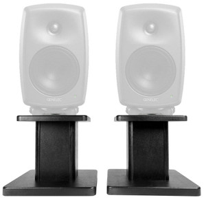 Rockville 8‚Äù Black Studio Monitor Speaker Stands For Genelec 8330A Monitors