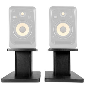 Rockville 8‚Äù Black Studio Monitor Speaker Stands For KRK V4 S4 Monitors