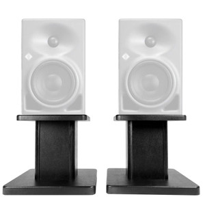 Rockville 8‚Äù Black Studio Monitor Speaker Stands For Neumann KH 80 DSP